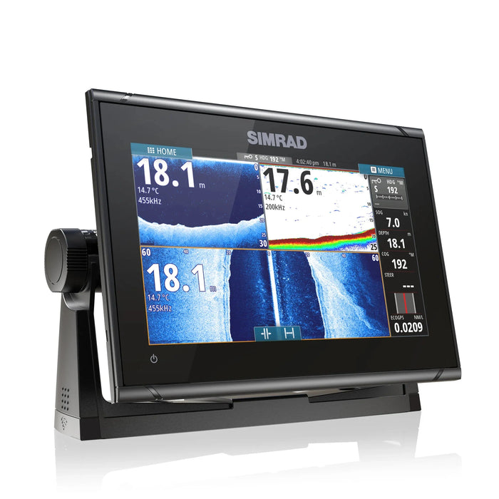 Simrad GO9 XSE utan givare (000-14444-001) – display med CHIRP-ekolod och DownScan på skärmen