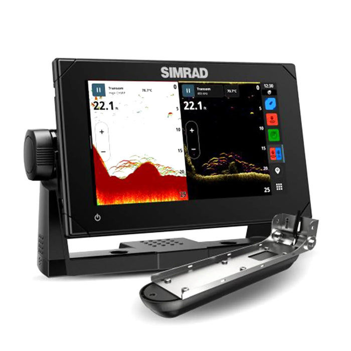 Simrad NSX 3007 med Active Imaging (000-15368-001) – display med ekolod och Active Imaging på skärmen, tillsammans med givaren som ingår