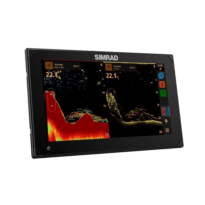 Simrad NSX 3009 med HDI-givare (000-15375-001) – display med ekolod och DownScan på skärmen