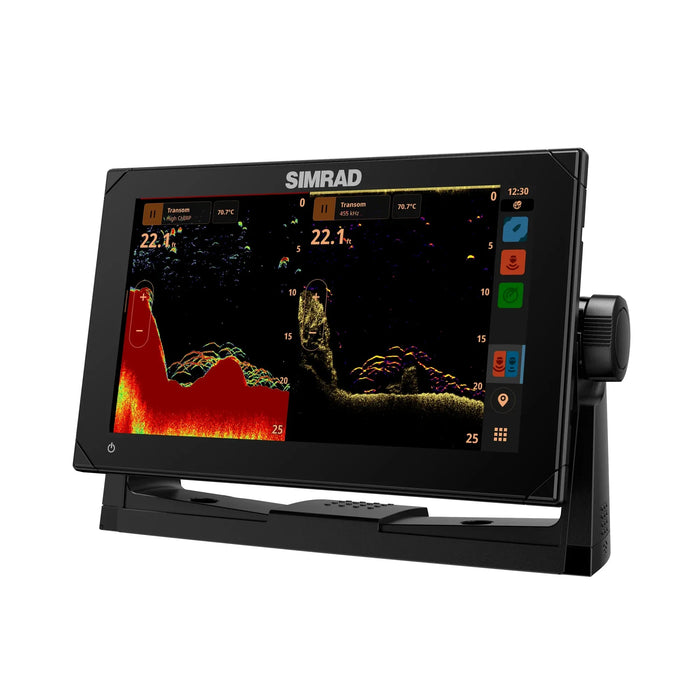 Simrad NSX 3009 med HDI-givare (000-15375-001) – display med ekolod och DownScan på skärmen