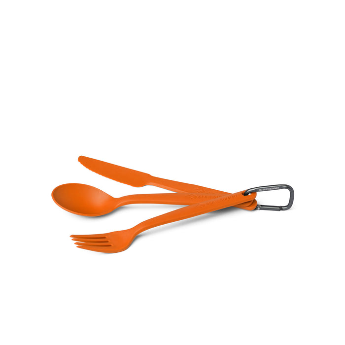 Sea to Summit Camp Cutlery Set 3 delar, färg Burnt Orange