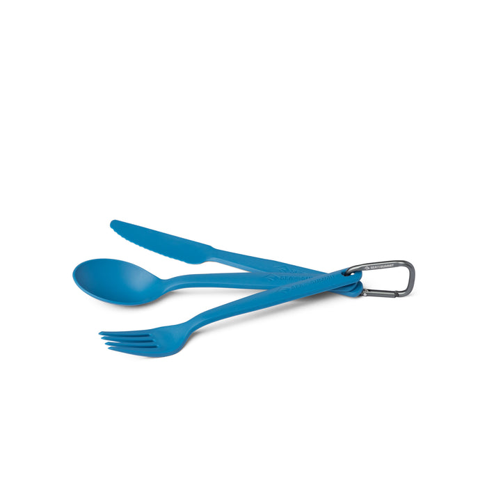 Sea to Summit Camp Cutlery Set 3 delar, färg Cendre Blue