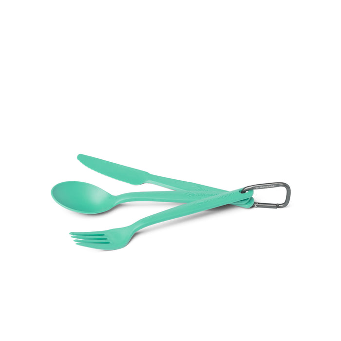 Sea to Summit Camp Cutlery Set 3 delar, färg Green