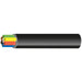 7-ledar trailerkabel 6x1mm2 + 1x2mm2 svart