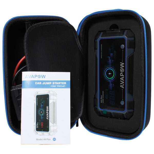 Avapow Jumpstarter A9 Plus inkl väska 2000A, 12V