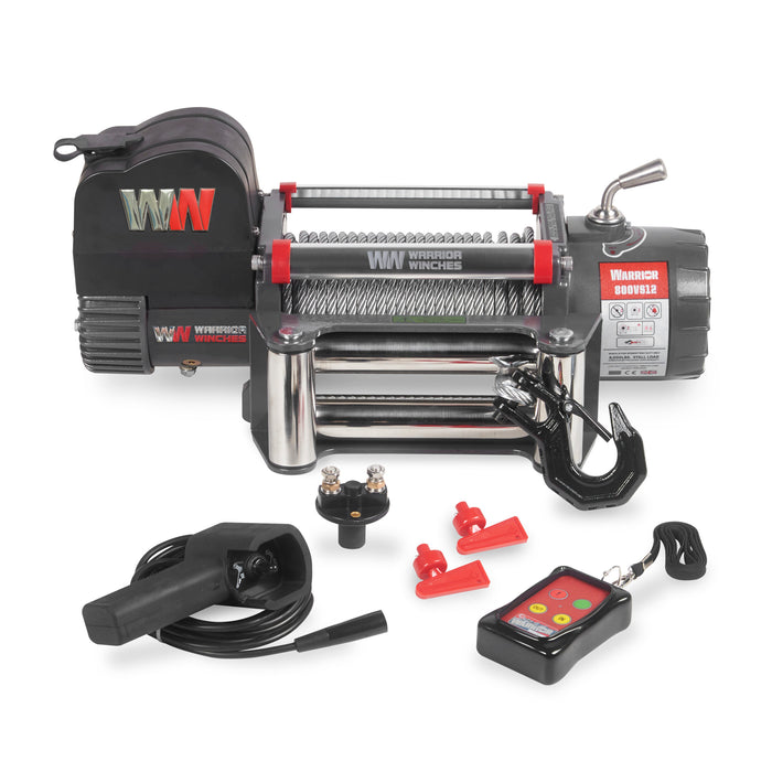 Warrior Winches Samurai 8000 Elektrisk Vinsch 24V - Stålvajer, bild 2