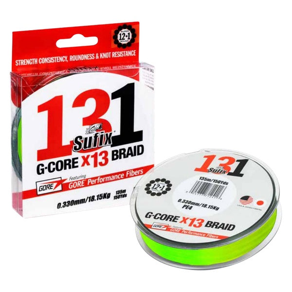 Sufix 131 G-Core x13 Neon Chartreuse 150m, bild 3