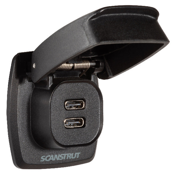 ScanStrut Flip-Pro 2 x USB-C laddaren vattentät, 12-24V
