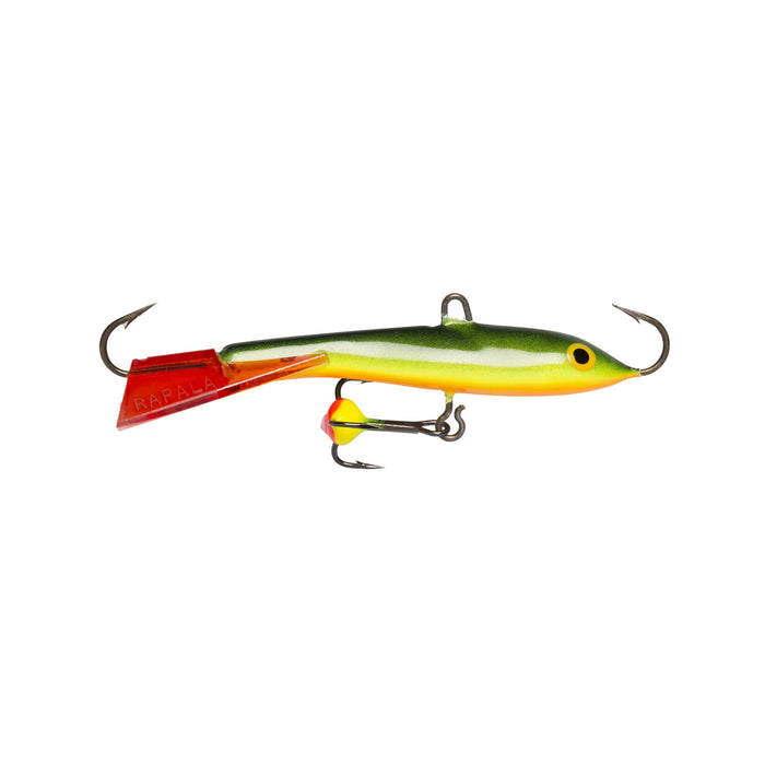 Rapala Jigging Rap WH 3 cm balanspirk med lyskrok för isfiske, färg BYR