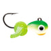 VMC Tungsten Mustach Jig 1,8 g pimpelbete för isfiske, färg Green Orange Glow (GOGL)