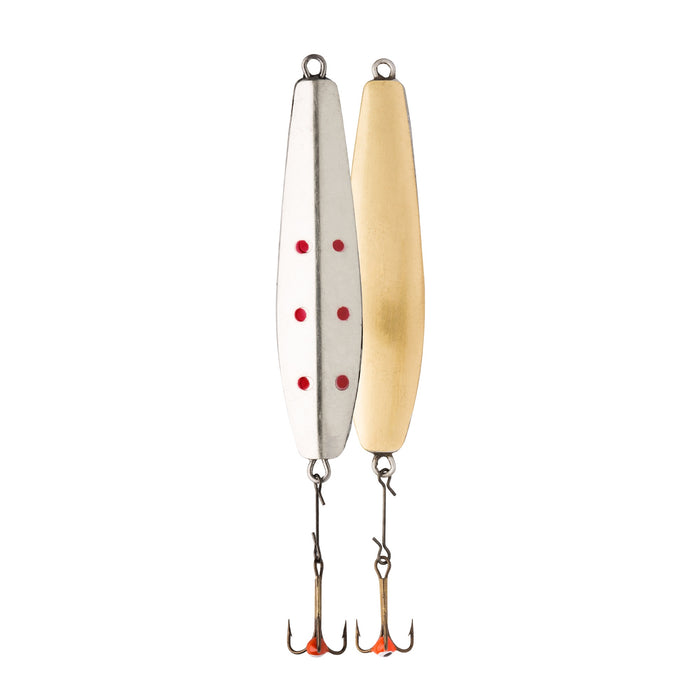 VMC Lil' Finn Pimpel 55 mm blinkpirk för isfiske, färg Guld/Silver (LF55SG)