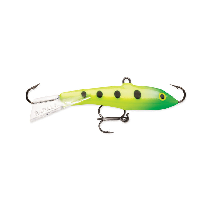 Rapala Jigging Rap 5 cm balansare för isfiske, färg Glow Slimy Lime (GSLM)