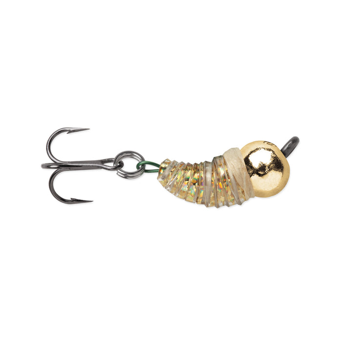 VMC Tungsten BugBite Jig 1,8 g pimpelbete för isfiske, färg Gold Flash (GLDF)