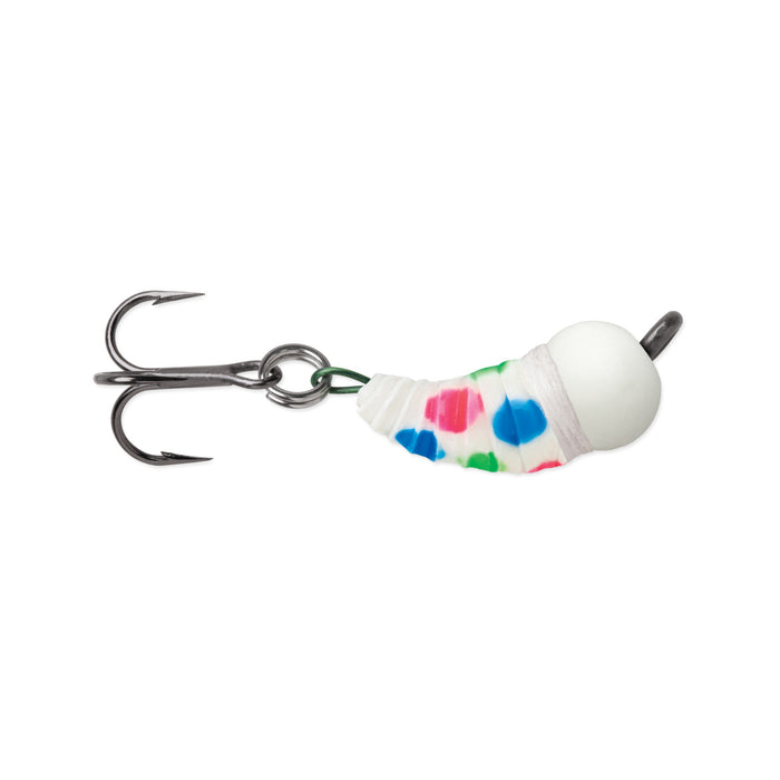VMC Tungsten BugBite Jig 1,8 g pimpelbete för isfiske, färg Glow Wonderbread (GWB)