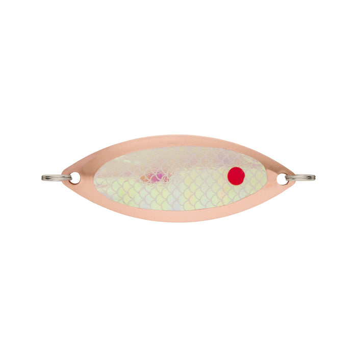 VMC Kalla XL 80 mm blinkpirk för isfiske, färg Copper Pearl Emo Hollow (CPH)