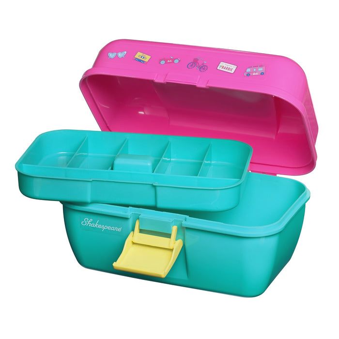 Mattel Barbie Tacklebox, öppen med bricka