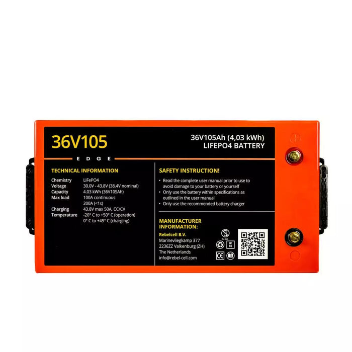 Rebelcell 36V105 EDGE LiFePO4 Batteri, bild 3