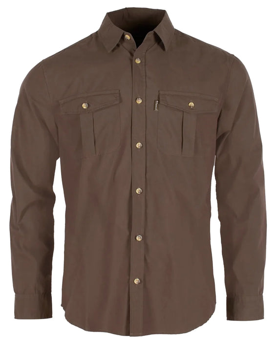Pinewood InsectSafe Poplin L/S Shirt Herr D.Olive, bild 1