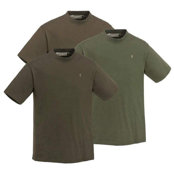 Pinewood 3-pack T-shirt Herr, bild 1