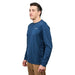 Grundéns Drift Boat LS Tech Tee Blue Abyss