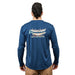 Grundéns Drift Boat LS Tech Tee Blue Abyss