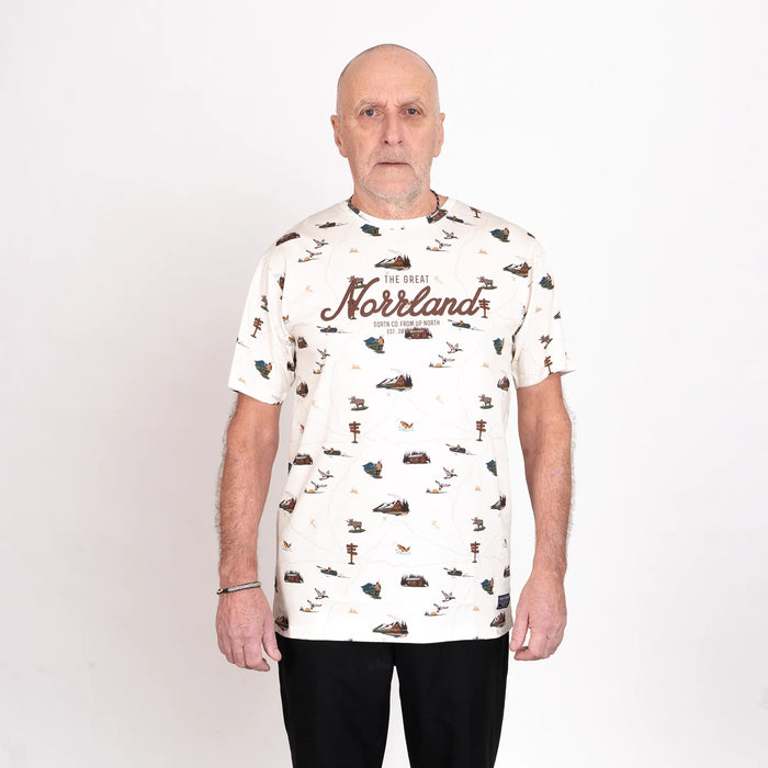 Sqrtn Great Norrland T-Shirt - Karte Cream
