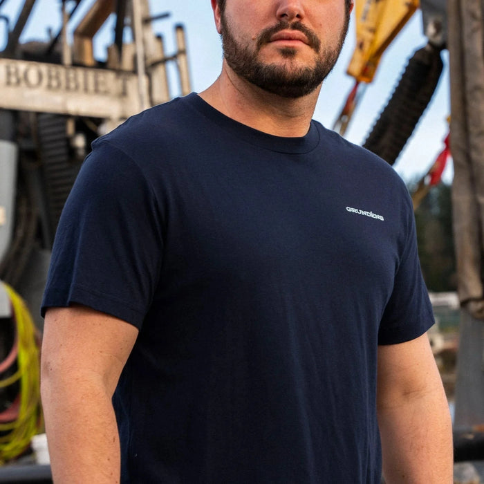 Grundéns Logo Boat SS T-shirt Dark Navy