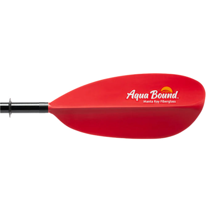 Aqua-Bound Manta Ray Fiberglass Snap-Button Sunset Red 4pc 230 Kajakpaddel, bild 3