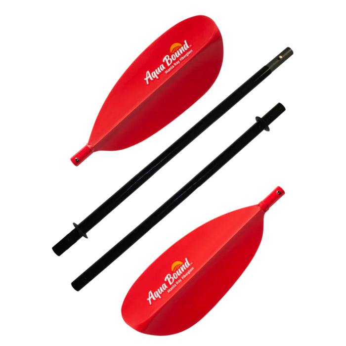 Aqua-Bound Manta Ray Fiberglass Snap-Button Sunset Red 4pc 230 Kajakpaddel, bild 2