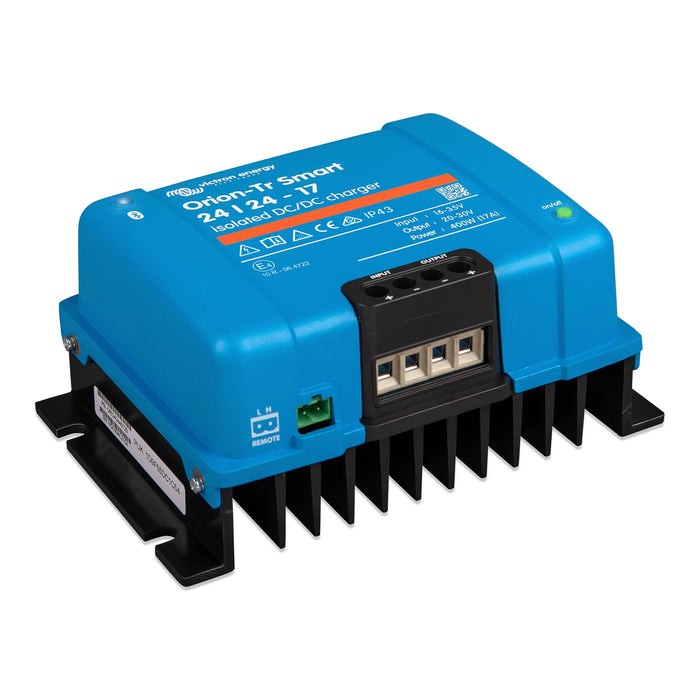 Victron Energy Orion-Tr Smart 24/24-17A DC-DC-laddare, sedd framifrån