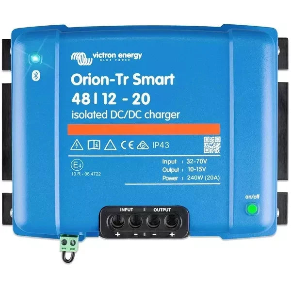 Victron Energy Orion-Tr Smart 48/12-20A DC-DC-laddare, sedd framifrån