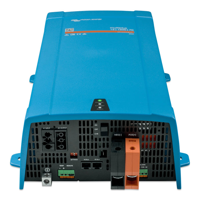 Victron Energy MultiPlus 12/1600/70-16 växelriktare och laddare, sedd framifrån