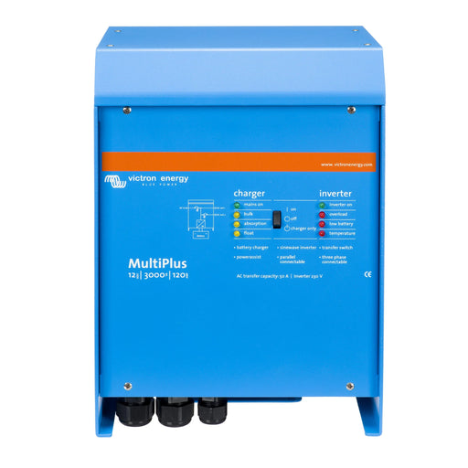 Victron Energy MultiPlus 12/3000/120-16 växelriktare och laddare, sedd framifrån