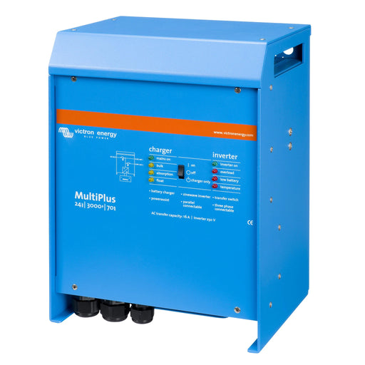 Victron Energy MultiPlus 24/3000/70-16 växelriktare och laddare, sedd framifrån