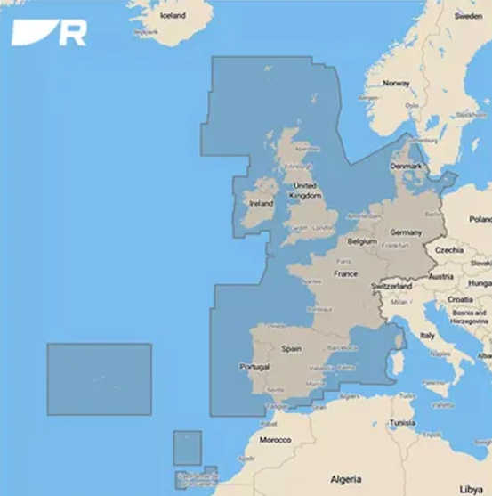 Raymarine Lighthouse sjökort över Västra Europa förladdat, bild 2