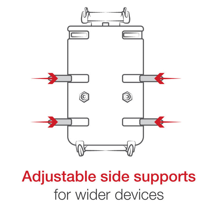 RAM Mounts Quick-Grip™ XL Mobilhållare Vibe-Safe™ Styrfäste U-Bult Kort Arm (B-kula), bild 7