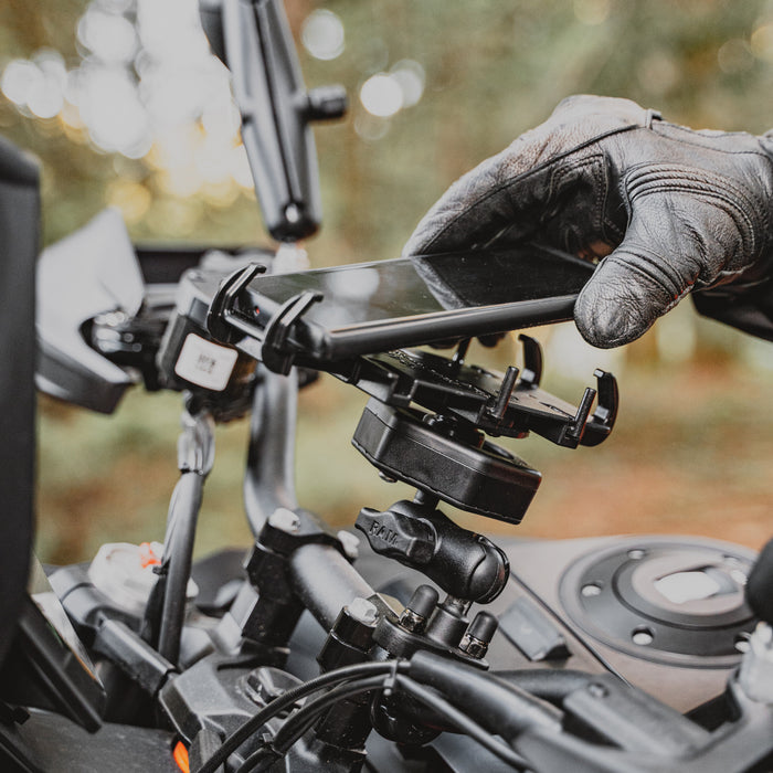 RAM Mounts Quick-Grip™ XL Mobilhållare Vibe-Safe™ Styrfäste U-Bult Kort Arm (B-kula), bild 8