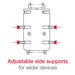RAM Mounts Quick-Grip™ XL Mobilhållare Styrfäste U-Bult Kort Arm (B-kula), bild 9