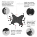 RAM Mounts X-Grip® Universalhållare för 12-13" surfplattor, bild 4