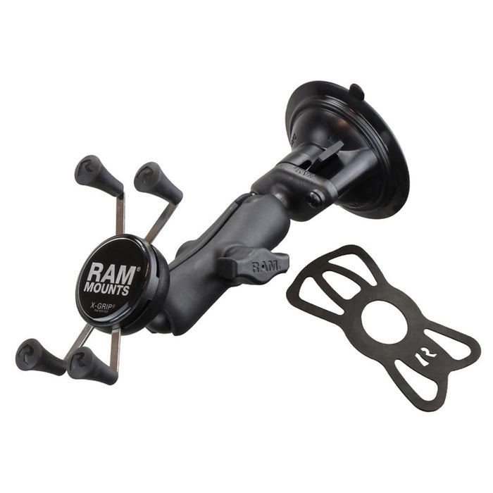 RAM Mounts X-Grip® Telefonhållare med Twist-Lock™ Sugpropp och Medellång Arm (B-kula), bild 2