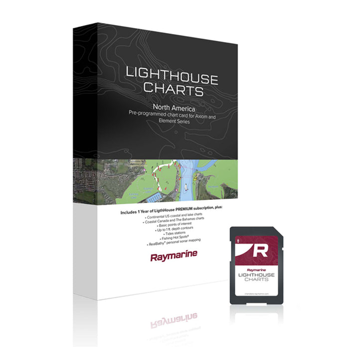 Raymarine Lighthouse sjökort över Västra Europa förladdat