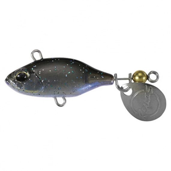Duo Realis Spin 40 Black Smokey Shad, 14g (1/2oz), 40mm (1-5/ 8 in), Hook 10