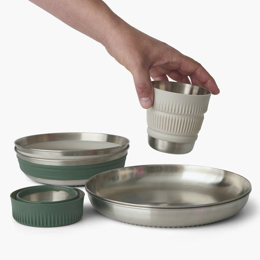 Sea to Summit Detour Stainless Steel Collapsible Dinnerware Set
