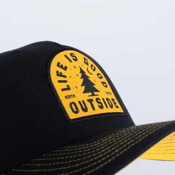SQRTN Good Life Trucker Keps Hooked Black - kayakstore.se