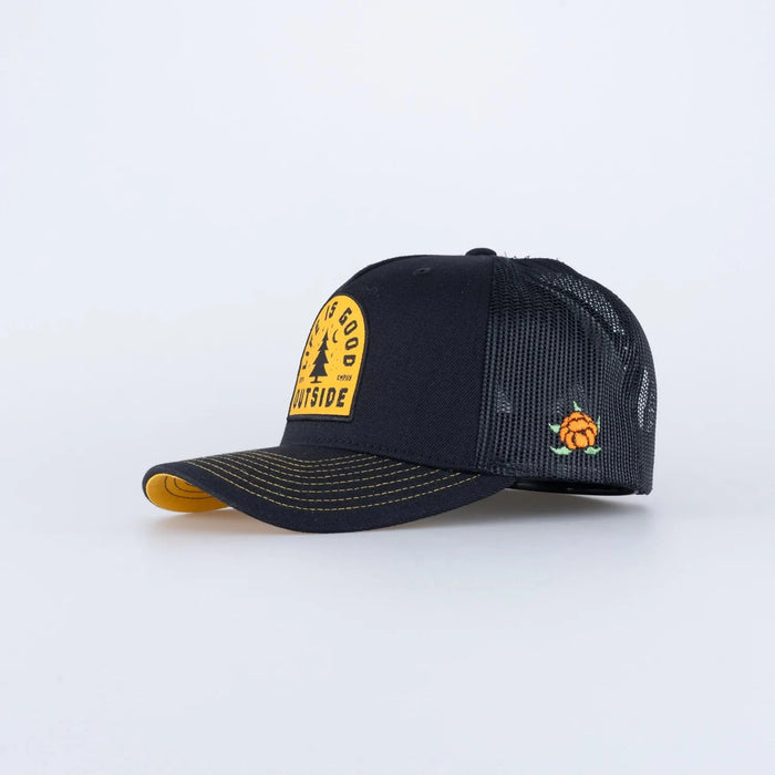 SQRTN Good Life Trucker Keps Hooked Black - kayakstore.se