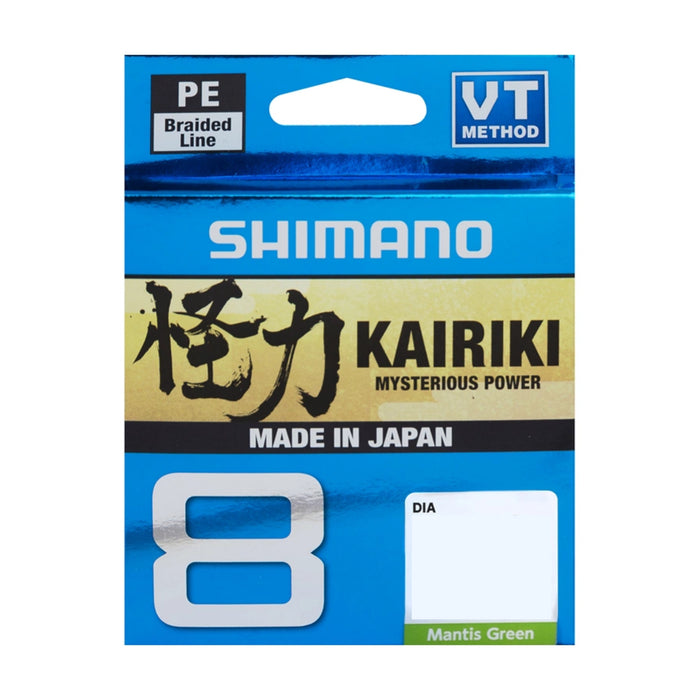 Shimano Kairiki 8 150m Mantis Green Flätlina - kayakstore.se