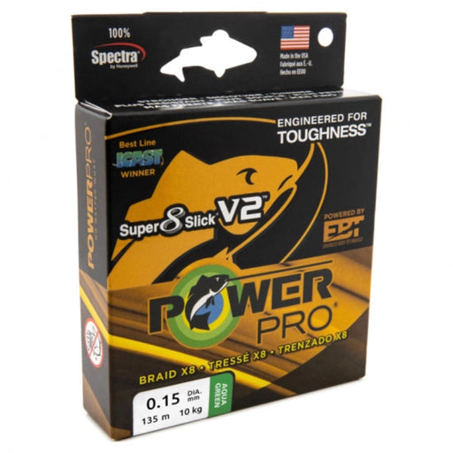 Shimano Power Pro Super 8 Slick V2 Flätlina Aqua Green