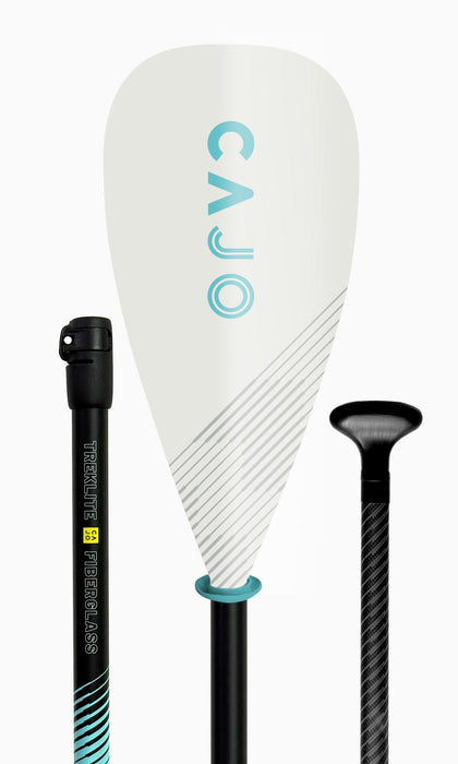 CAJO Treklite Fiberglass 4-Piece Kayak/SUP Paddle (230-250cm)