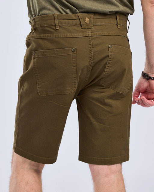 Pinewood Värnamo Vintage Canvas Shorts Olivgrön, bild 2