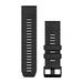 Garmin QuickFit 26 klockband i svart silikon, sedd framifrån